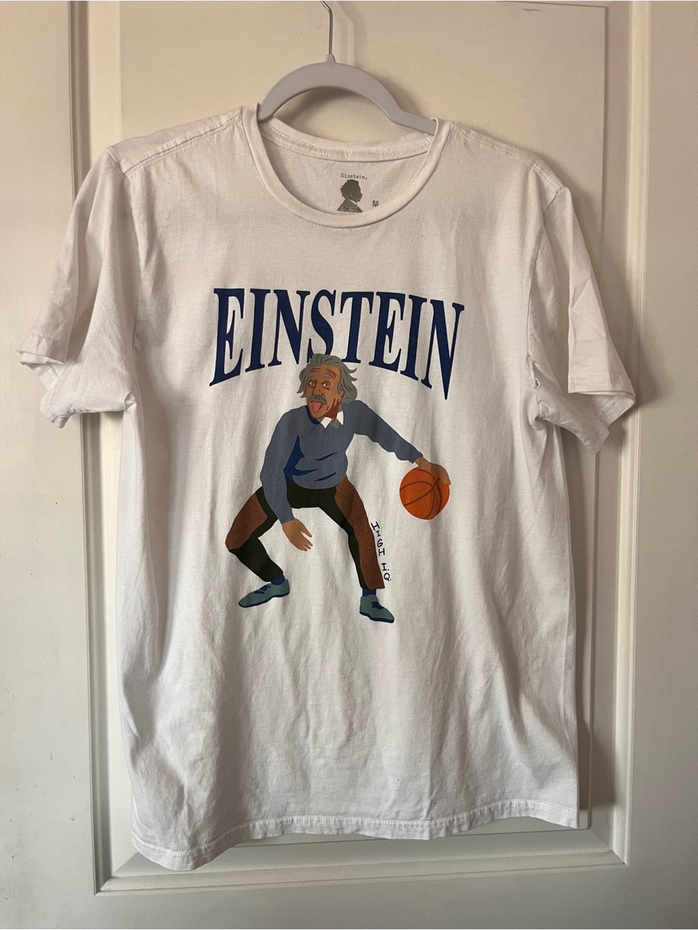 Einstein Baller Graphic White T-Shirt